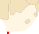 Situation géographique de la ville d'Hermanus
