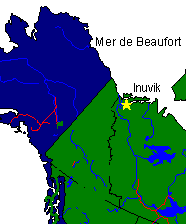 localisation d'Inuvik