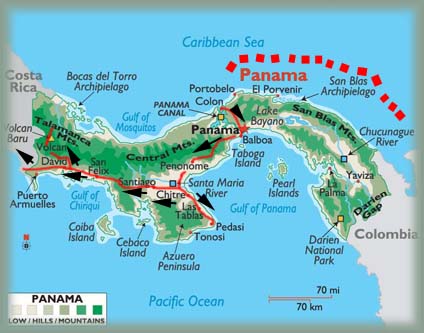Itinéraire au Panama