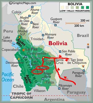 Itinerario en Bolivia