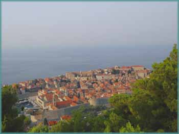 Vue sur la ville de Dubrovnik