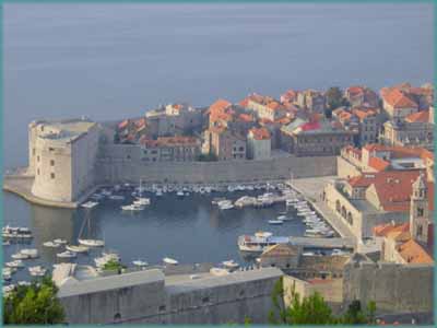 Vue sur la ville de Dubrovnik