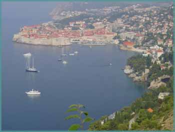 Vue sur la ville de Dubrovnik