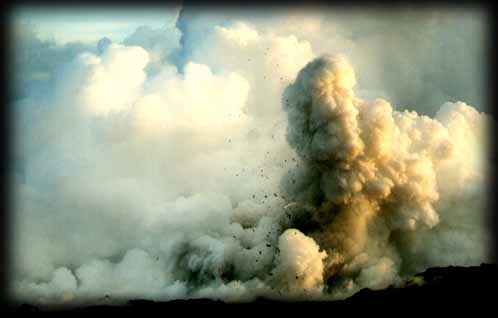 éruption volcanique à Hawaii