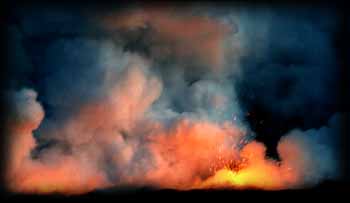 éruption volcanique à Hawaii