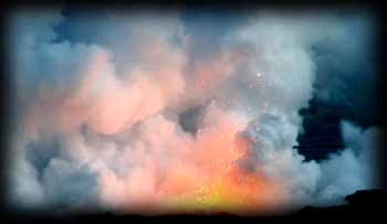 éruption volcanique à Hawaii