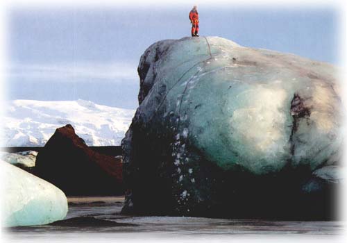 parties du glacier Vatnajökull