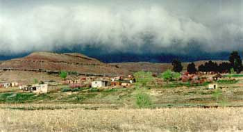 Orage au Lesotho