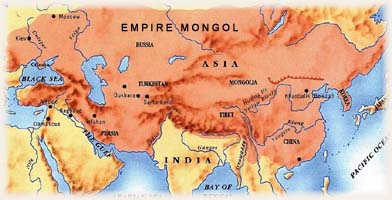 carte - Mongolie
