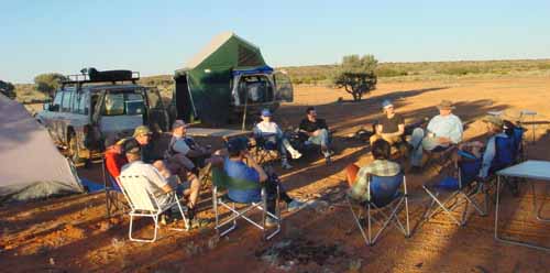 Bivouac dans le Simpson Desert Nationan Park, Australie