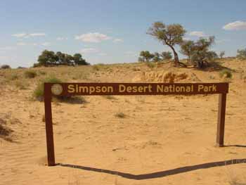 Simpson Desert Nationan Park, Australie