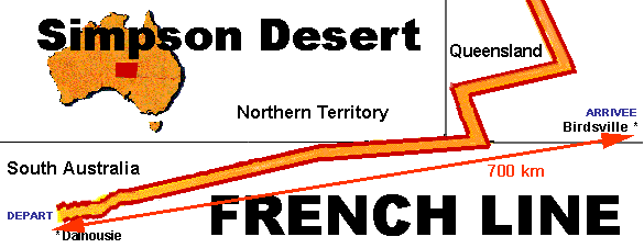 Localisation du Désert de Simpson en Australie