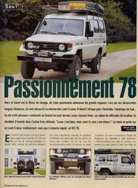 Préparation 4x4 - HZJ 78