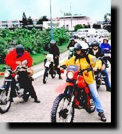 Le dpart des motards