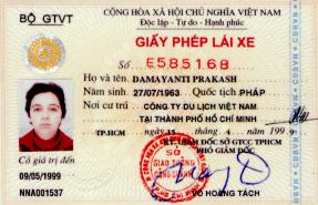 Permis de conduire vietnamien