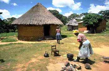 Scène de la vie quotidienne au Zimbabwe